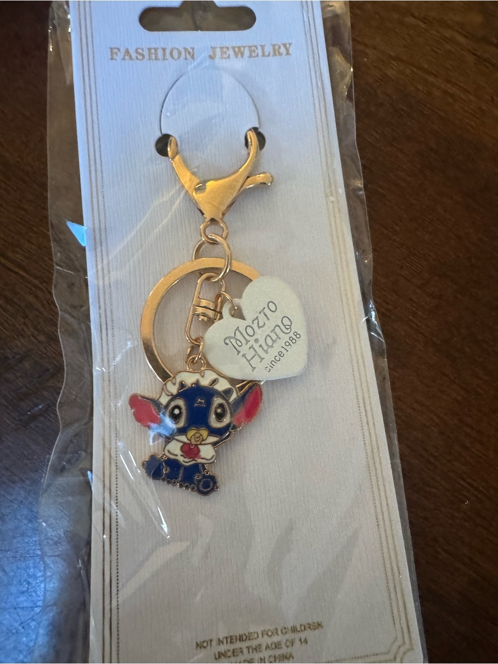 Baby Stitch From Lilo & Stitch Charm Zipper Pull & Keychain Add On Clip!!